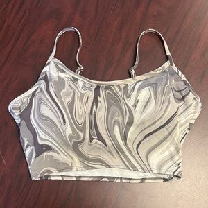 Victoria Secret PINK Marble Print Crop sports bra.